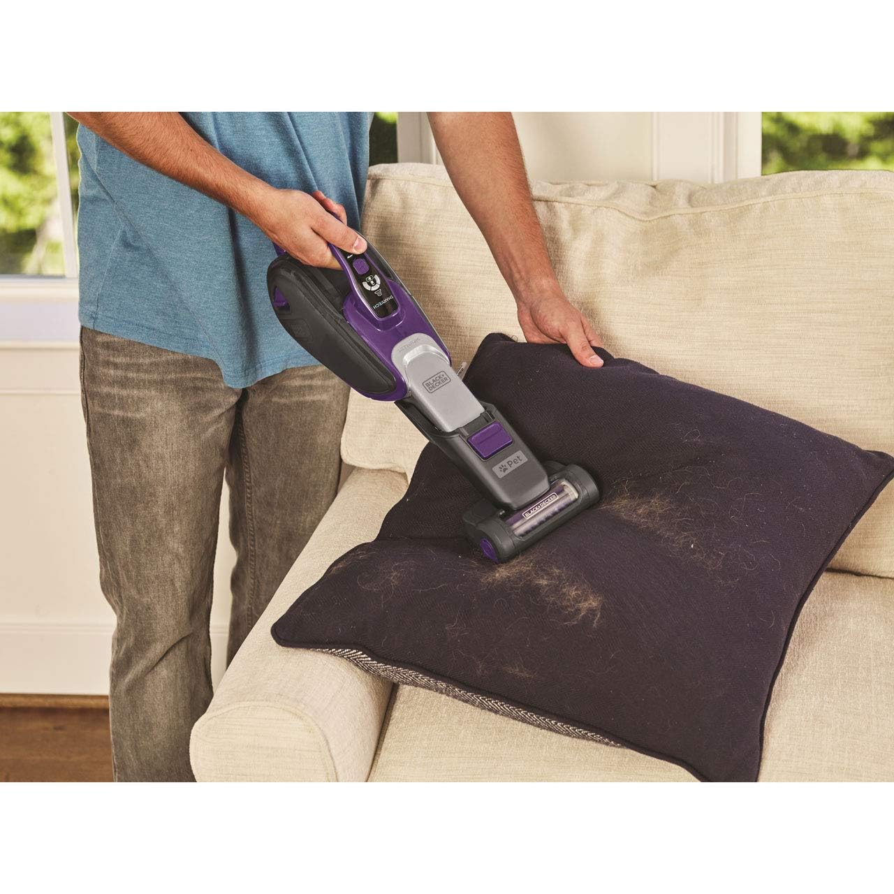Black & Decker 10.8V 27Wh Cordless Handheld Pet Vacuum Cleaner With 2.5Ah Li-Ion Battery بلاك اند ديكير مكنسة كهربائية لاسلكية محمولة للحيوانات الاليفة 10.8 فولت 27 واط في الساعة مع بطارية ليثيوم ايون 2.5 Black & Decker 10.8V 27Wh Cordless Handheld Pet Vacuum Cleaner With 2.5Ah Li-Ion Battery بلاك اند ديكير مكنسة كهربائية لاسلكية محمولة للحيوانات الاليفة 10.8 فولت 27 واط في الساعة مع بطارية ليثيوم ايون 2.5